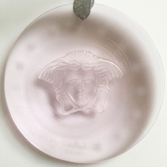 Rosenthal Versace Medusa Ornament Pink Crystal Ornament Home Decor - Picture 5 of 8